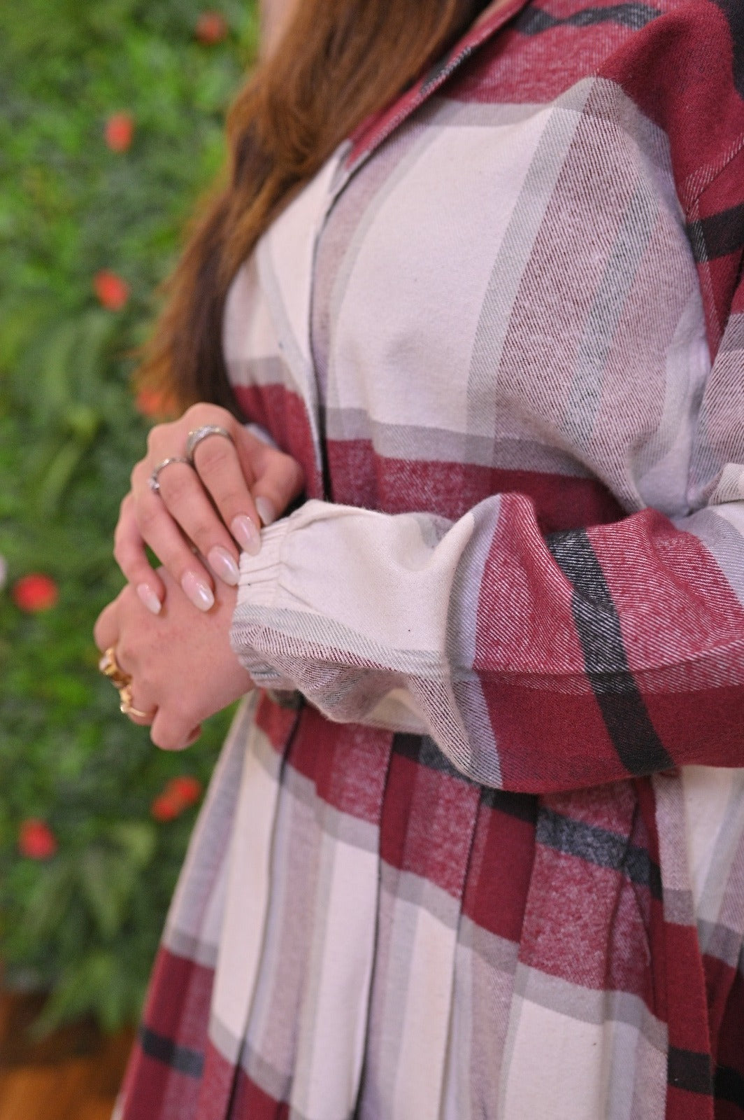 CH 489 Saimwear Coat Style Collared Tile Dress