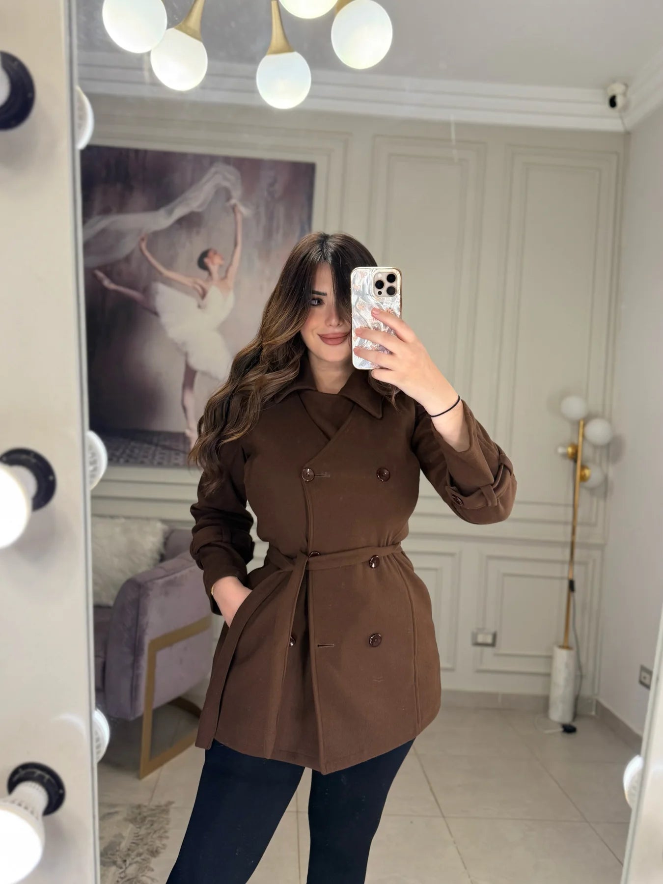 CH - 614 Women’s Stylish Fleece Twin Set – Short Jacket & Inner Outfit - Saimwear