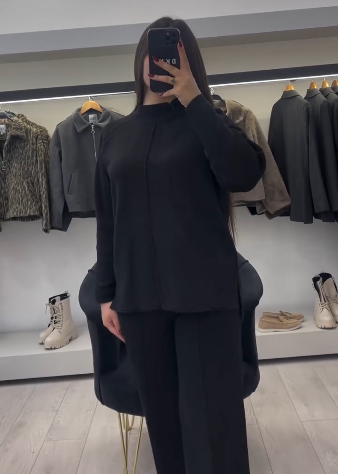CH 522 Saimwear Bootcut Style Fleece Co-ord Set For Winters