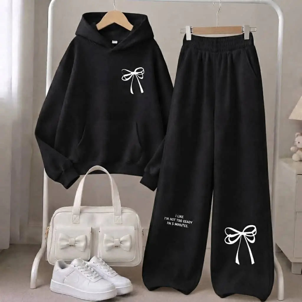CH - 6144 - Cozy Printed Fleece Oufit Set | Saimwear