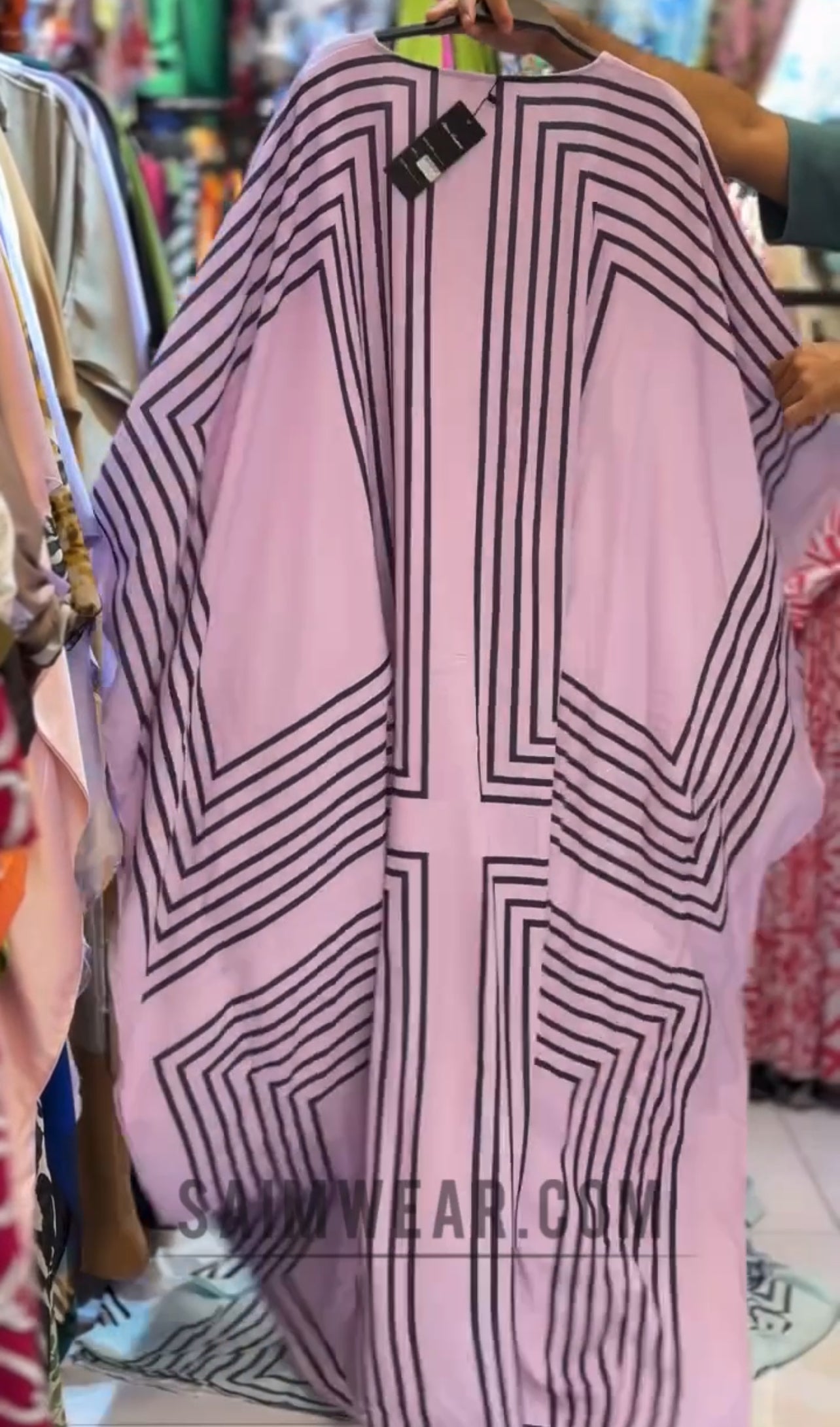 CH 533 Silk Kaftaan Dress - Saimwear