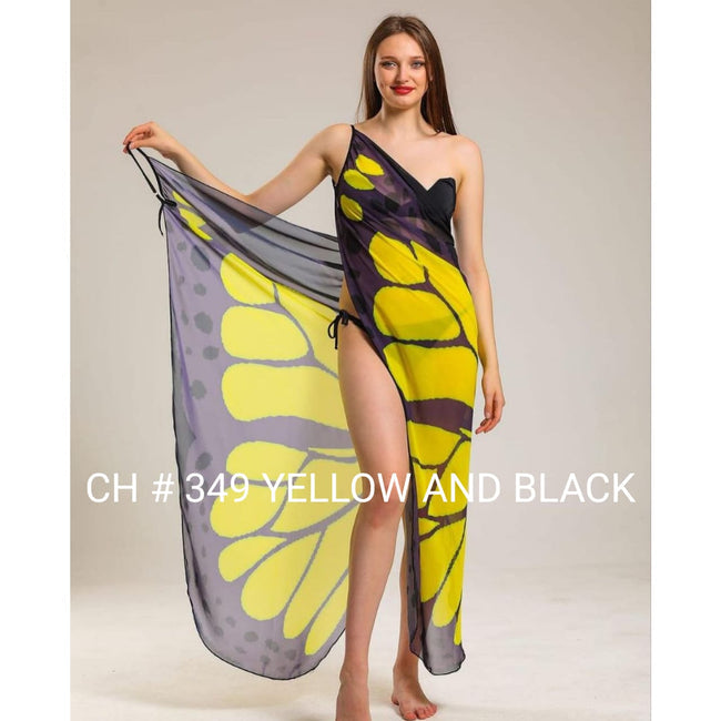 Saimwear CH # 349 Butterfly Breeze Wrap - Summer Beach Cover Up - saimwear