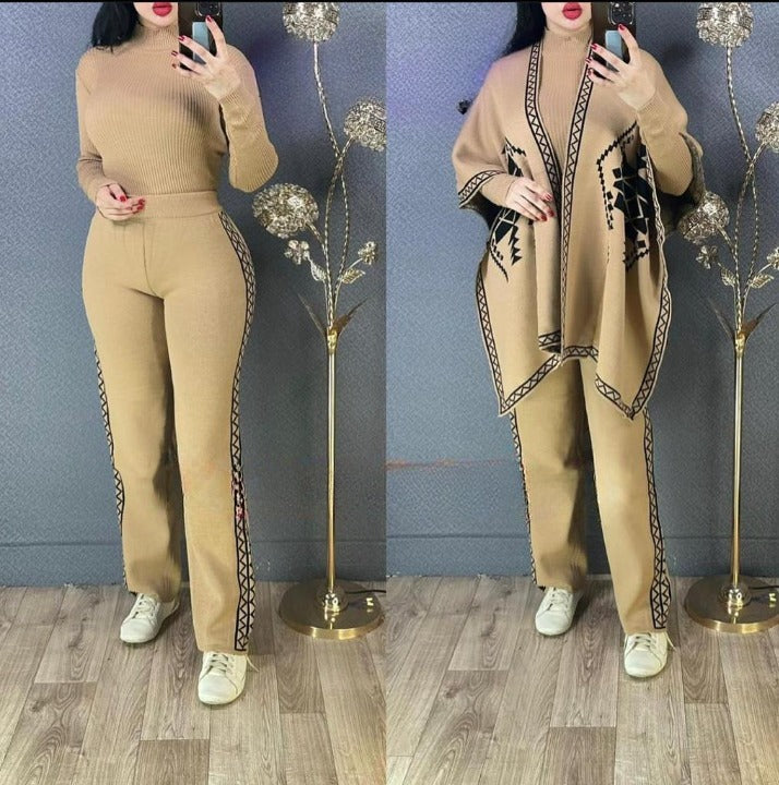 Saimwear Ready To Wear 3 Pcs Winter Fleece Outfit CH-370