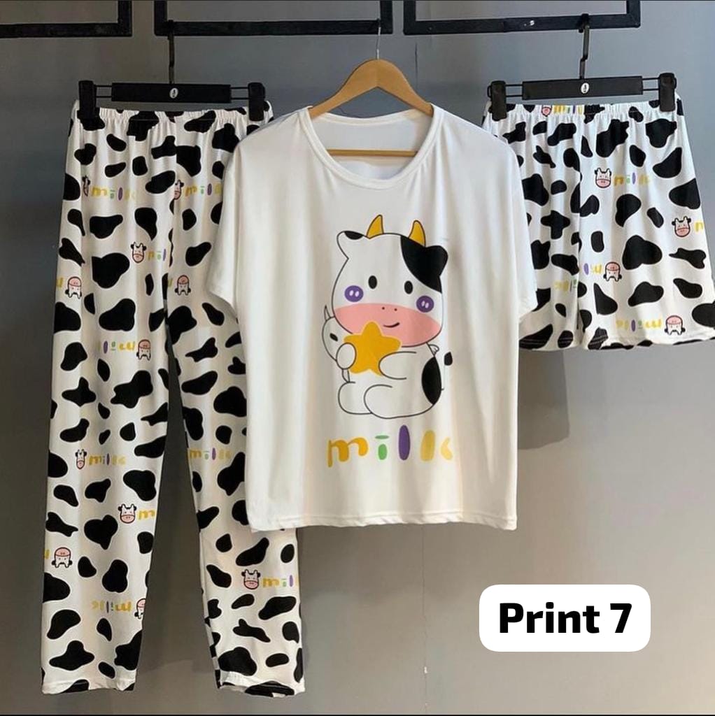 3 Pcs Funky Night Wear Set CH 364