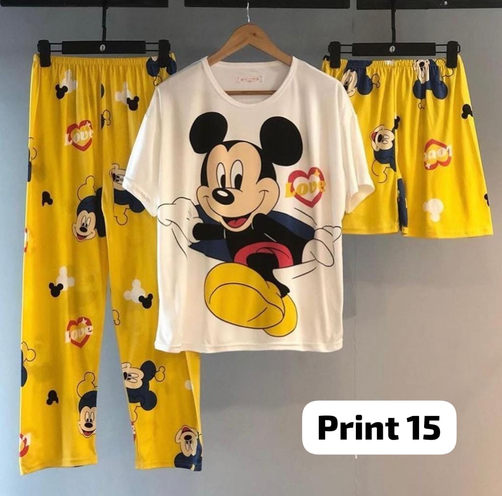 3 Pcs Funky Night Wear Set CH 364