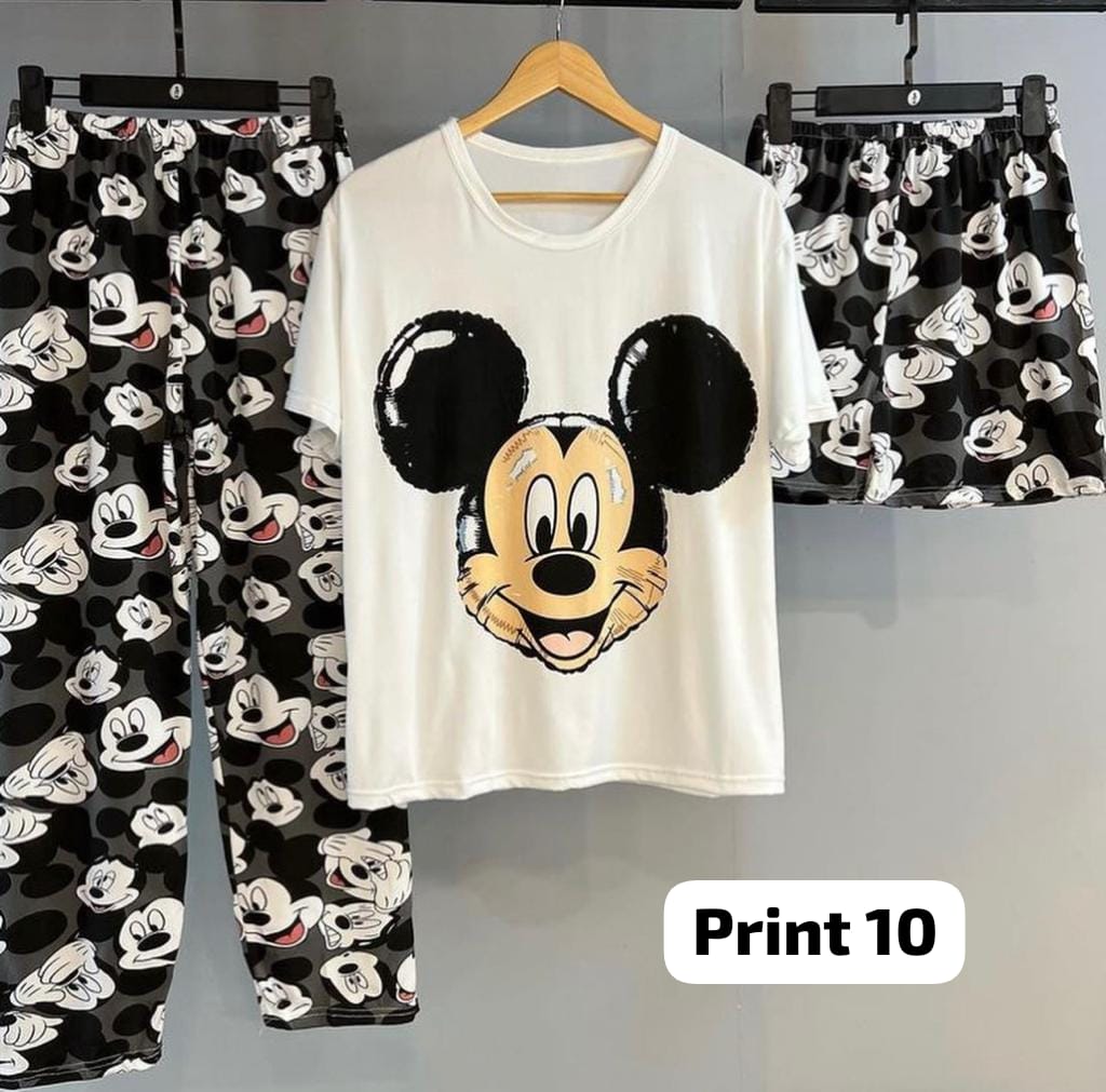 3 Pcs Funky Night Wear Set CH 364