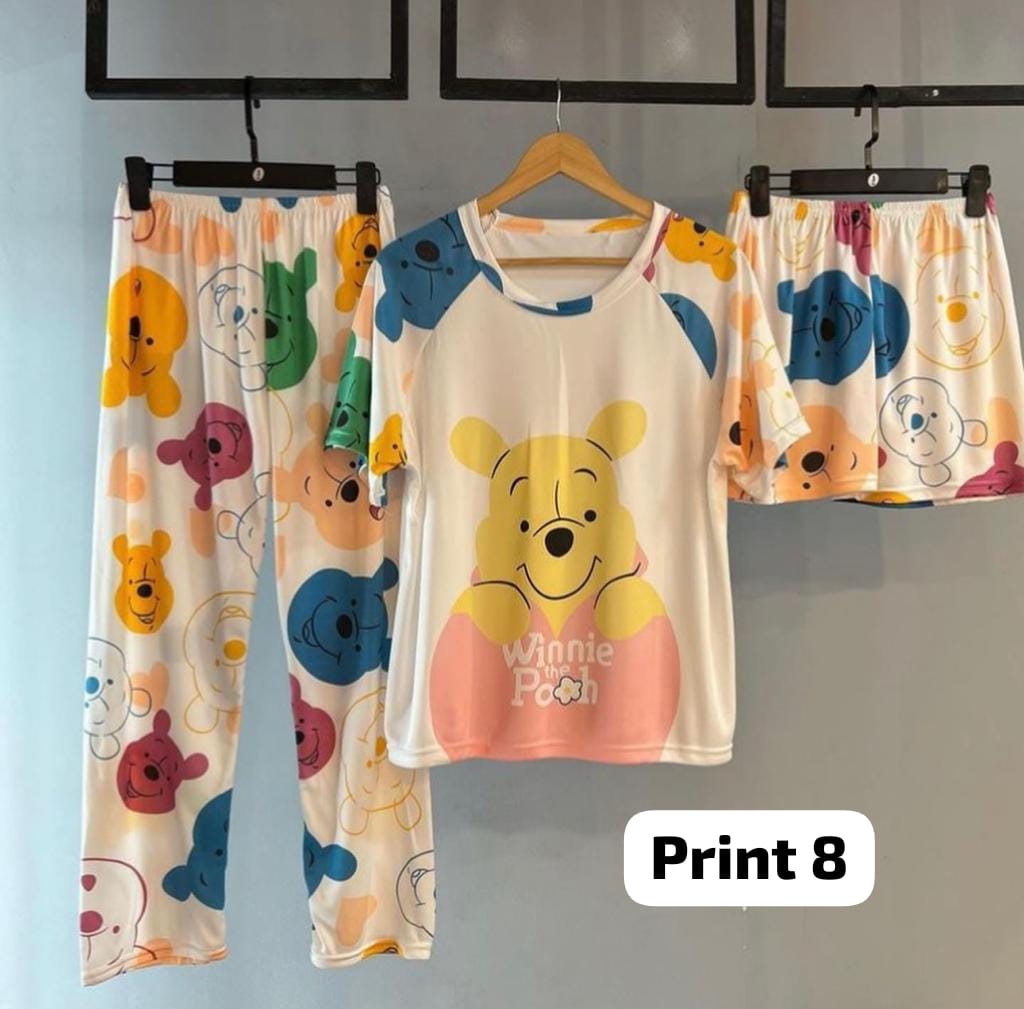 3 Pcs Funky Night Wear Set CH 364