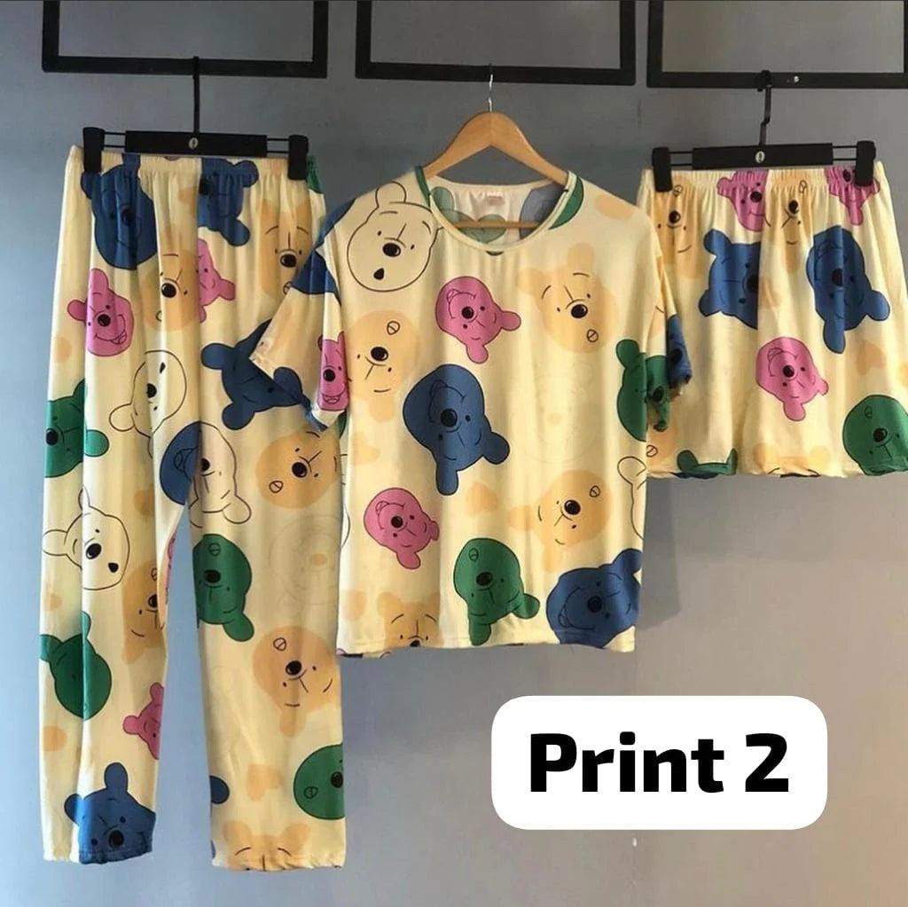 3 Pcs Funky Night Wear Set CH 364