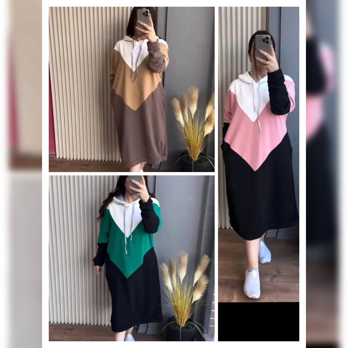 Saimwear Warm Fleece Long Hooded Top CH 398