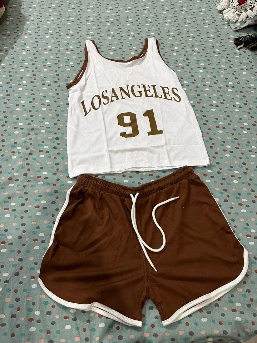 CH # 442 Los Angeles 91 Women's Premium Boxer Shorts Top Comfort & Style