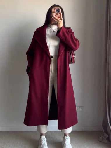 CH 516 Saimwear Luxe Warm Fleece Longline Winter Coat