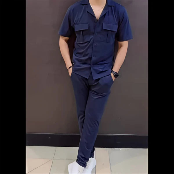 Saimwear's 2 Pcs Collar Style Tracksuit LI-15