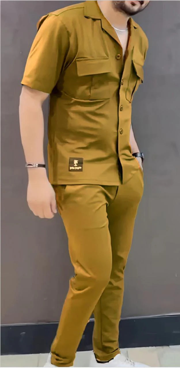 Saimwear's 2 Pcs Collar Style Tracksuit LI-15