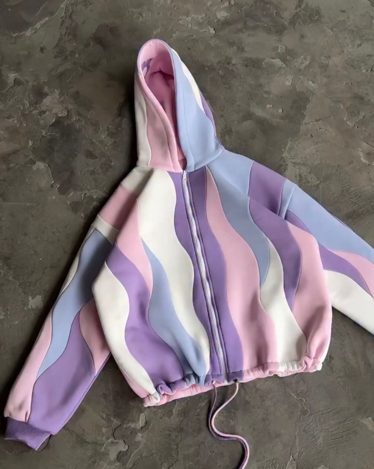 CH - 613 Two-Style Pastel Paradise 3D Floral Printed Tracksuit Emberline- Saimwear
