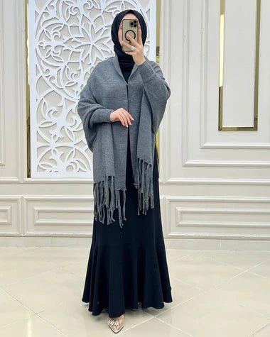 Ch  498 Saimwear Free Flow Fleece Poncho