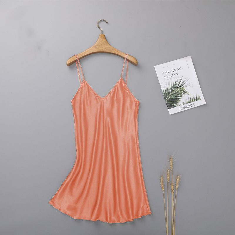 Long Silk Intimate Casual Women Sleepwear Top Chk # P40 - saimwear