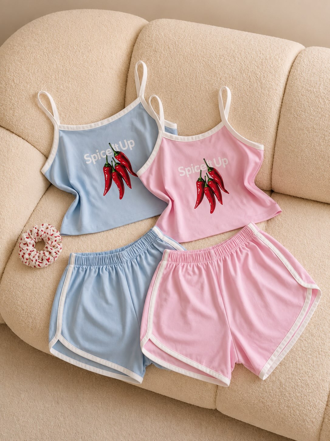CH - 6096 - Spice It Up Cami & Shorts Set | Saimwear