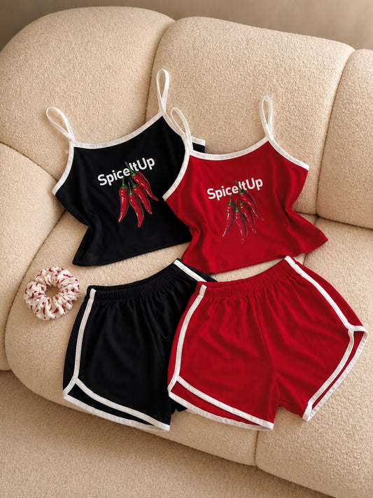 CH - 6096 - Spice It Up Cami & Shorts Set | Saimwear