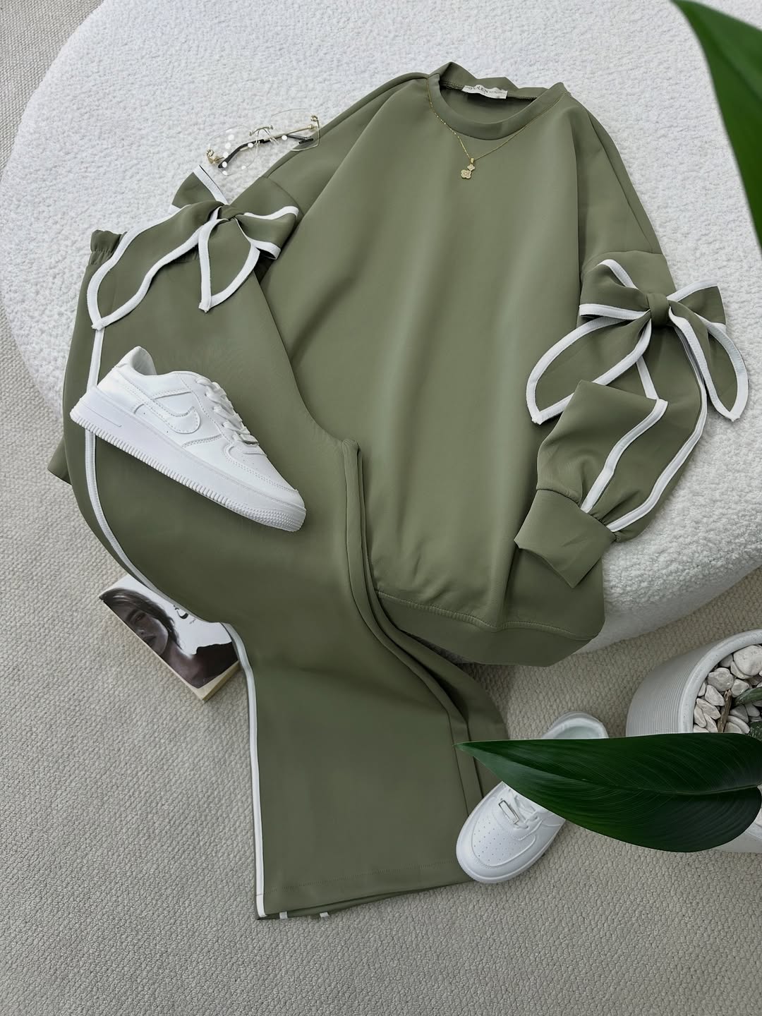 CH 621 -Pookie Bow Co-Ord Set - Saimwear