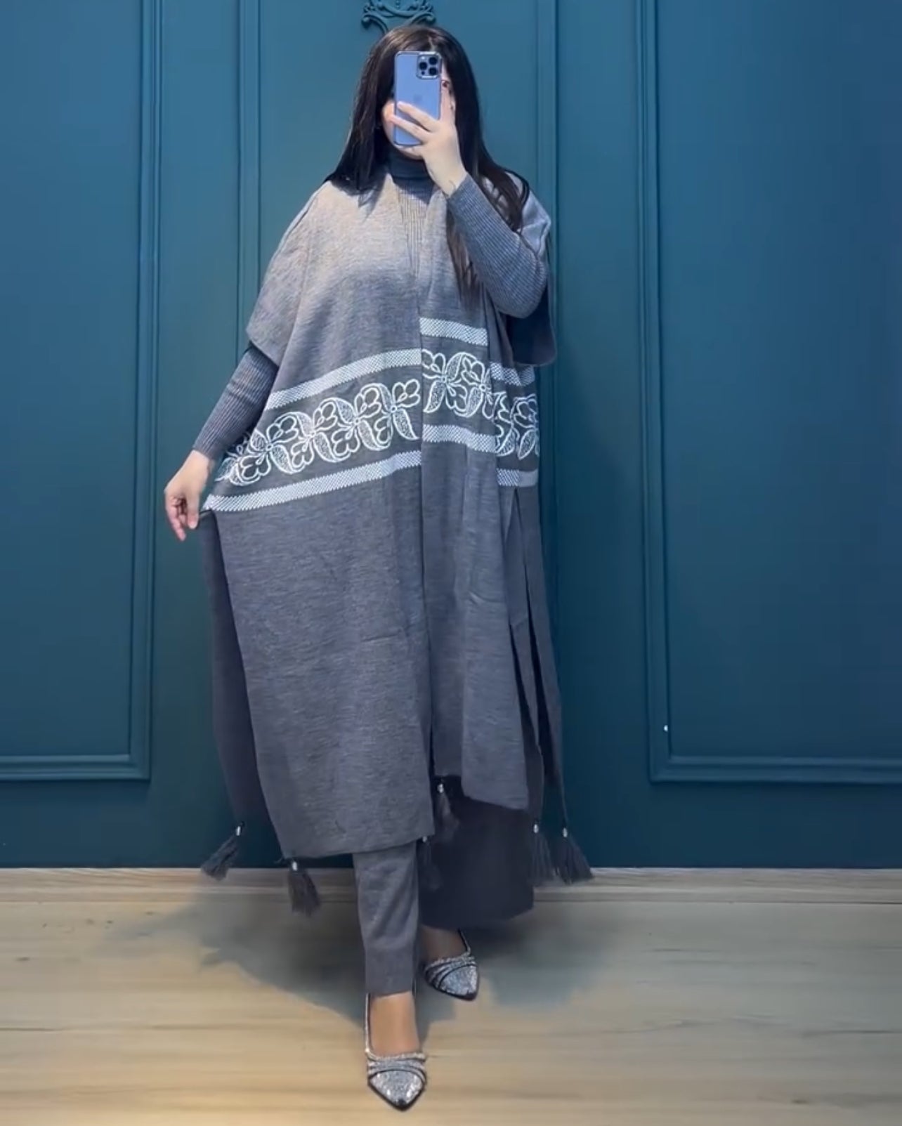 CH 504 Saimwear Ready To Wear 3 Pcs Winter Fleece Outfit