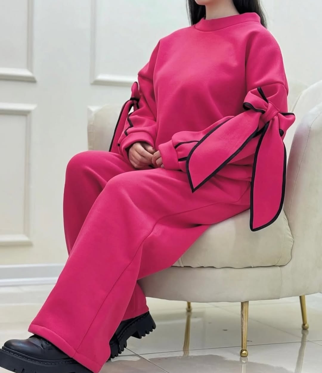 CH 621 -Pookie Bow Co-Ord Set - Saimwear