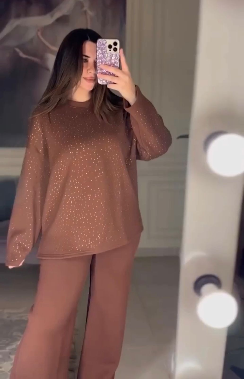 CH 600 - Sparkle Two-Piece Winter Co ord Set - Saimwear