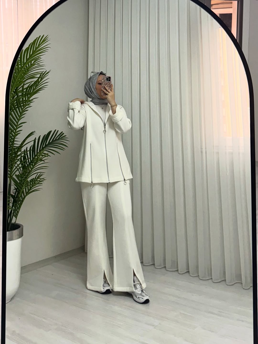 CH 601 - Bootcup Zipper Hooded Style Co-Ord Set - Saimwear