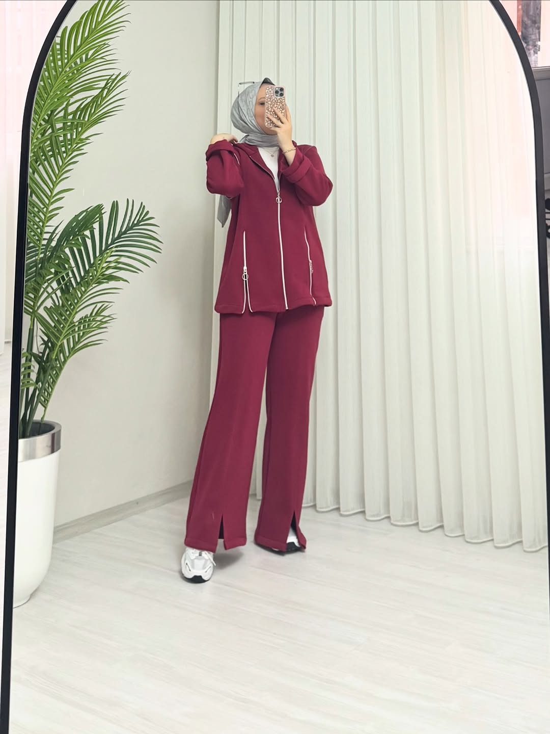 CH 601 - Bootcup Zipper Hooded Style Co-Ord Set - Saimwear