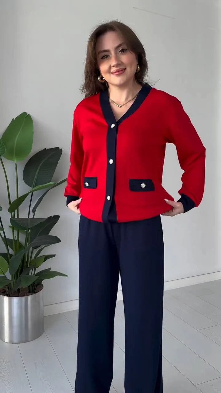 CH 580 Premium Fleece Button Down Shirt With Trouser Co-Ord Set - Saimwear