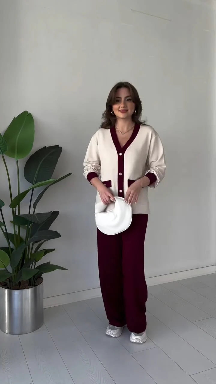 CH 580 Premium Fleece Button Down Shirt With Trouser Co-Ord Set - Saimwear