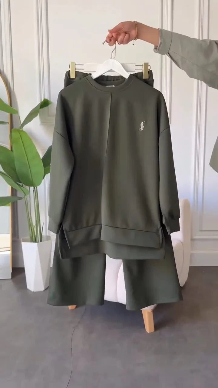 CH 589 Saimwear Polo Winter Fleece Co-ord Set