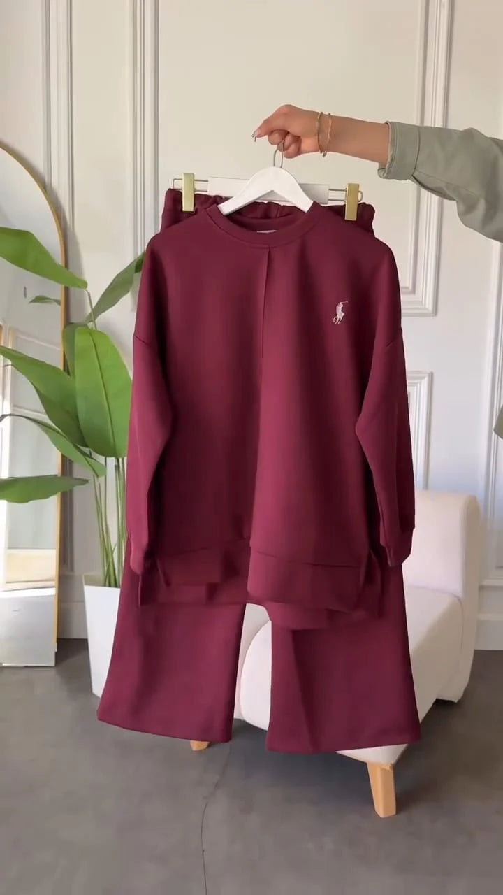 CH 589 Saimwear Polo Winter Fleece Co-ord Set