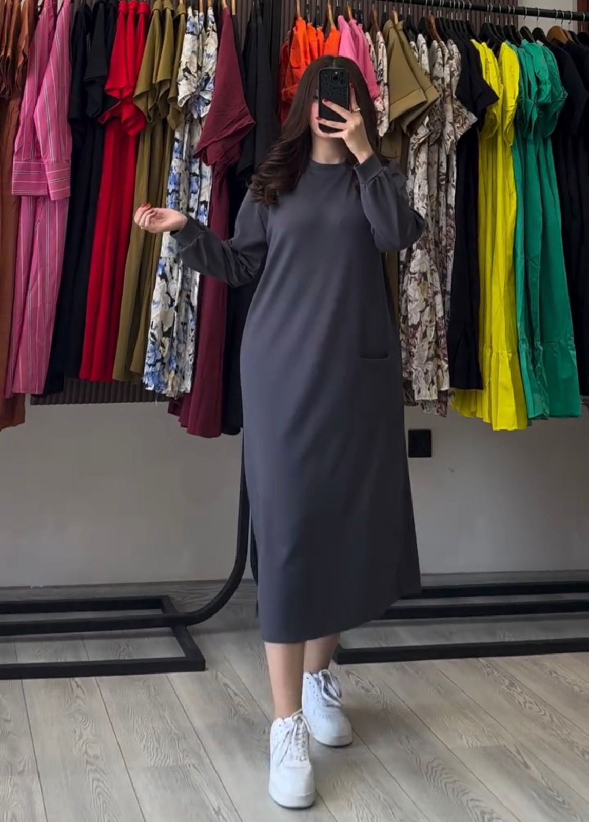 CH 592 - Longline Fleece Top For Winters - Saimwear