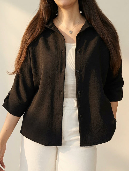 CH - 6099- Relaxed Button-Down Shirt