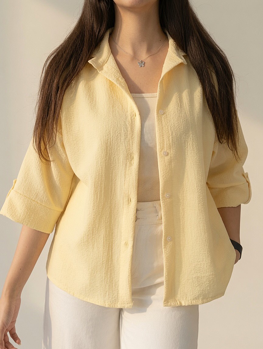 CH - 6099- Relaxed Button-Down Shirt