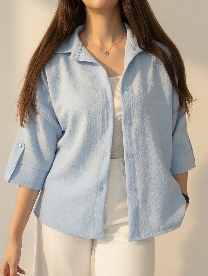 CH - 6099- Relaxed Button-Down Shirt