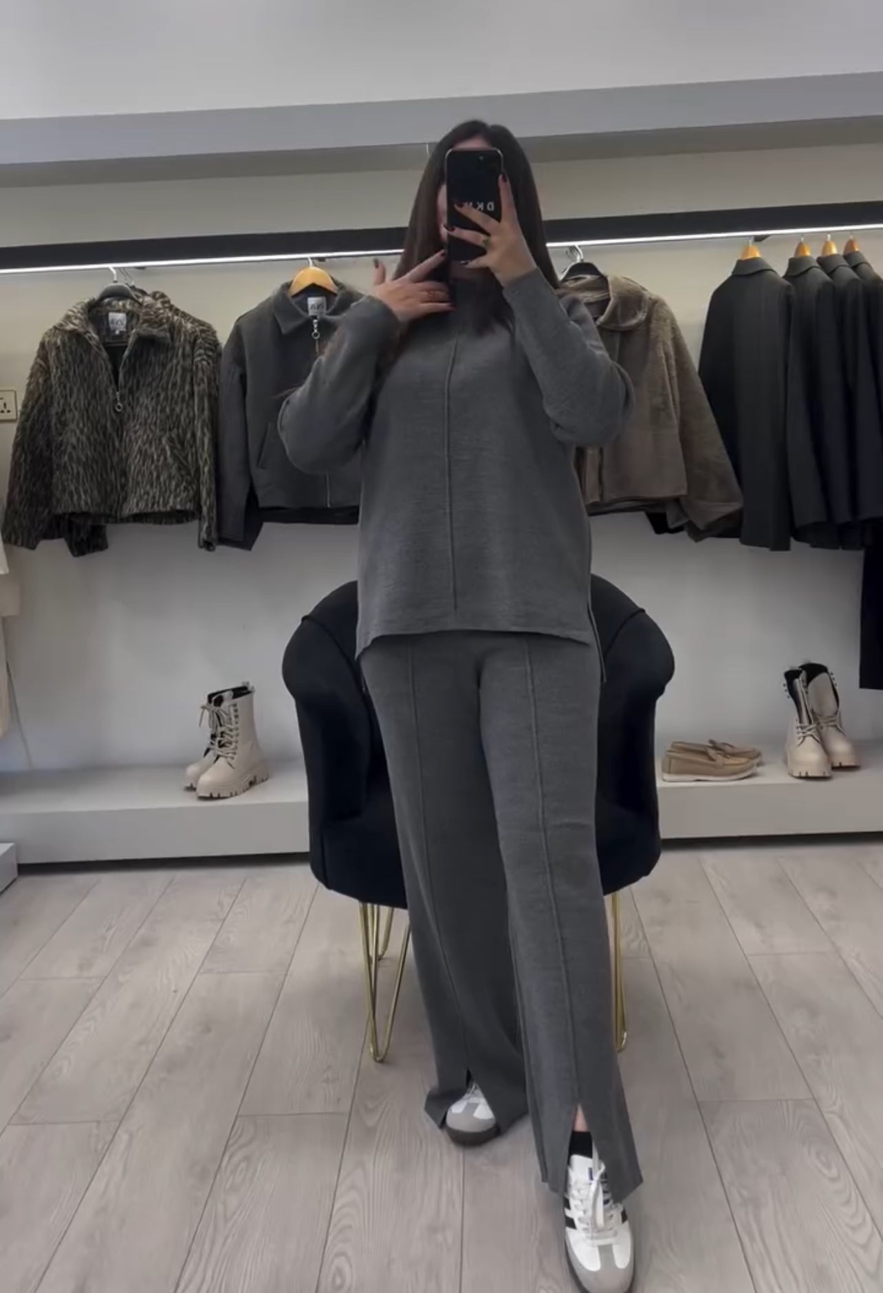 CH 522 Saimwear Bootcut Style Fleece Co-ord Set For Winters