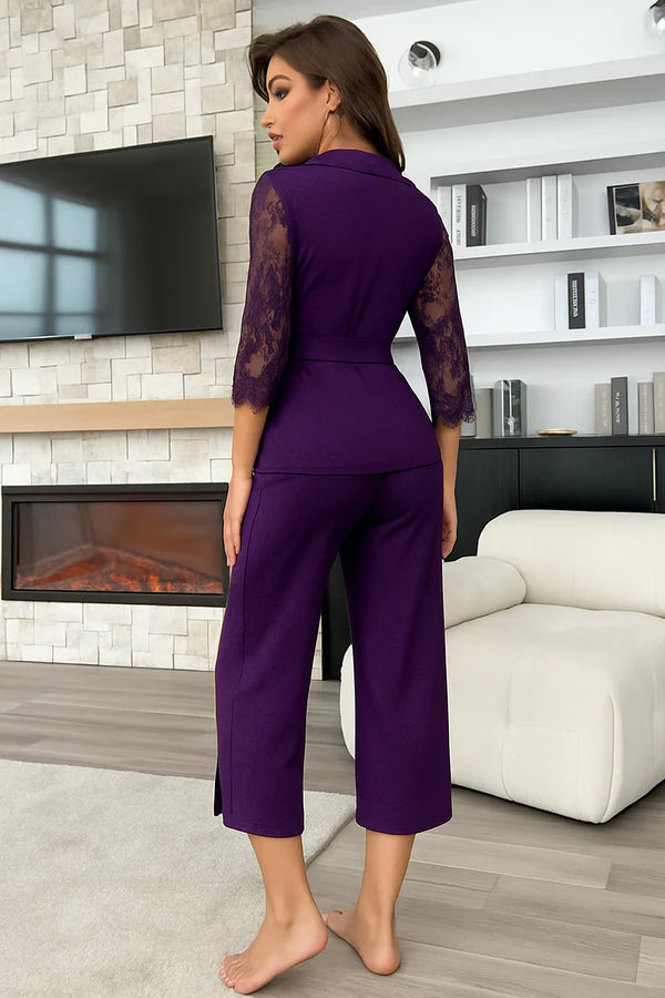 P-74 | Lace Whisper 2-Piece Elegance Set - SAIMWEAR