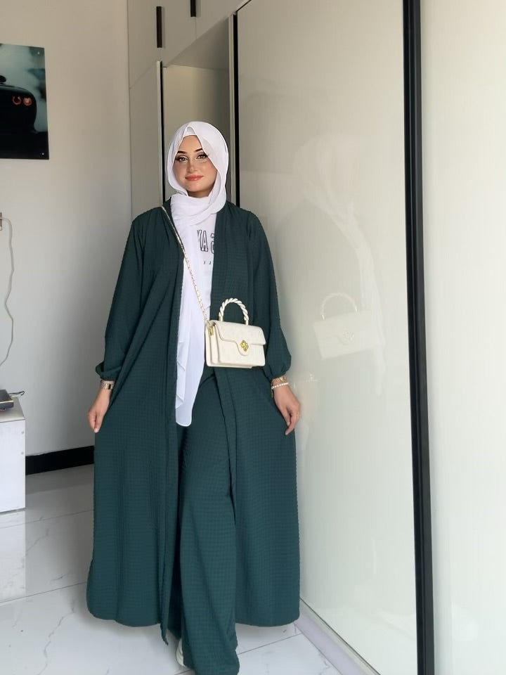 CH 630 – 2 Pcs Solid Textured Co-ord Set | Saimwear