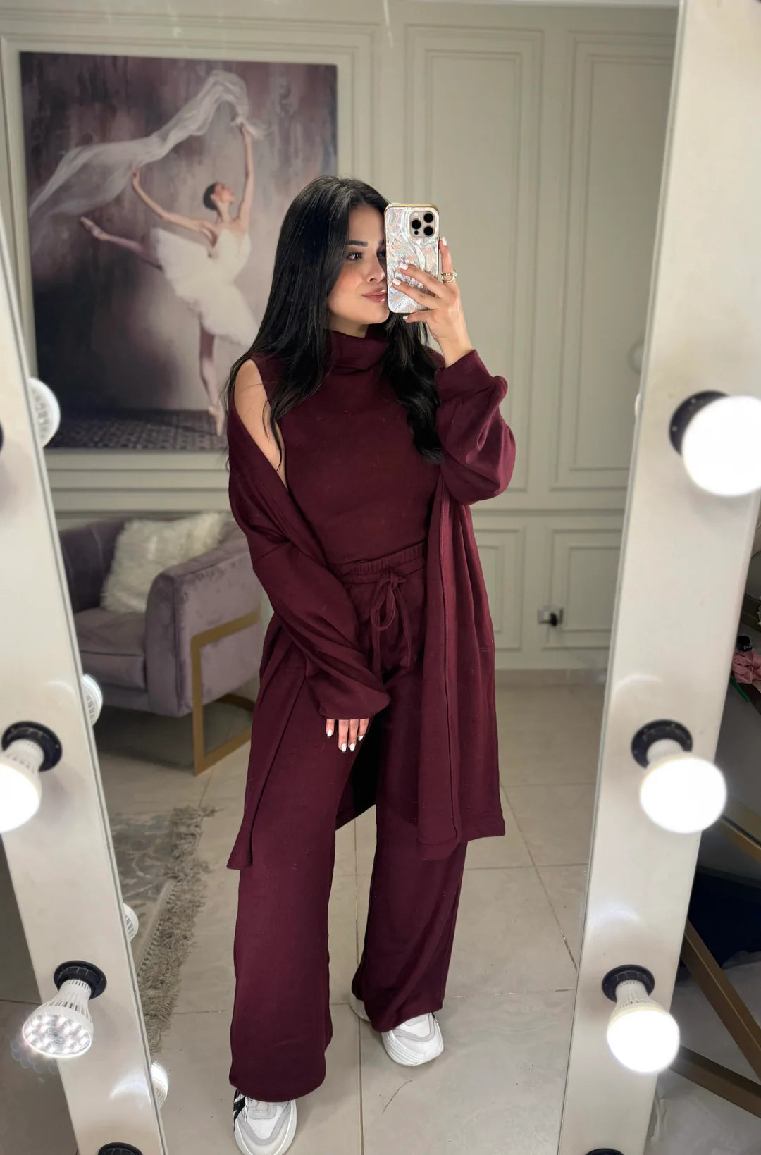 CH-604 Winter Glam 3-Piece Fleece Outfit - Saimwear