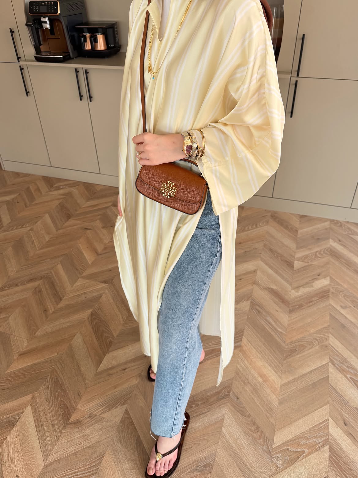 CH - 6119 - Striped Silk Outfit | Saimwear