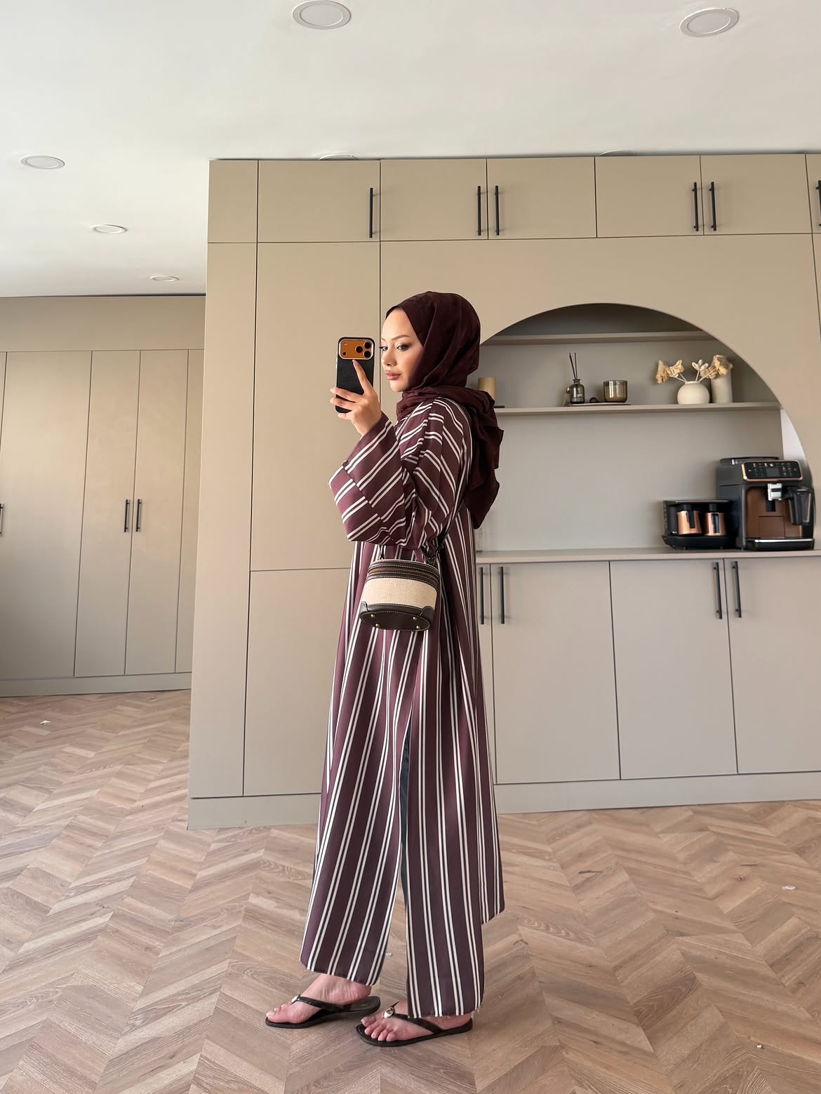 CH - 6119 - Striped Silk Outfit | Saimwear