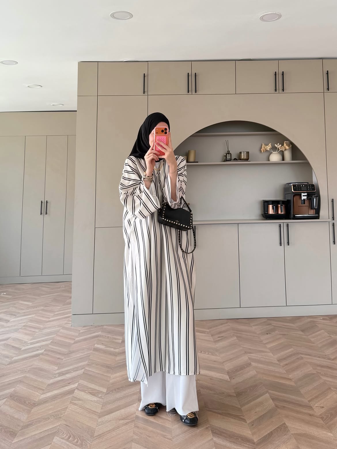 CH - 6119 - Striped Silk Outfit | Saimwear