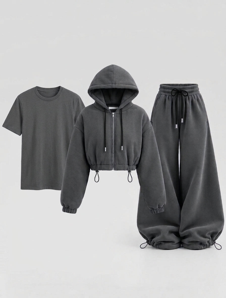 CH - 6157 - Urban Trio Fleece Co-Ord Set | Saimwear