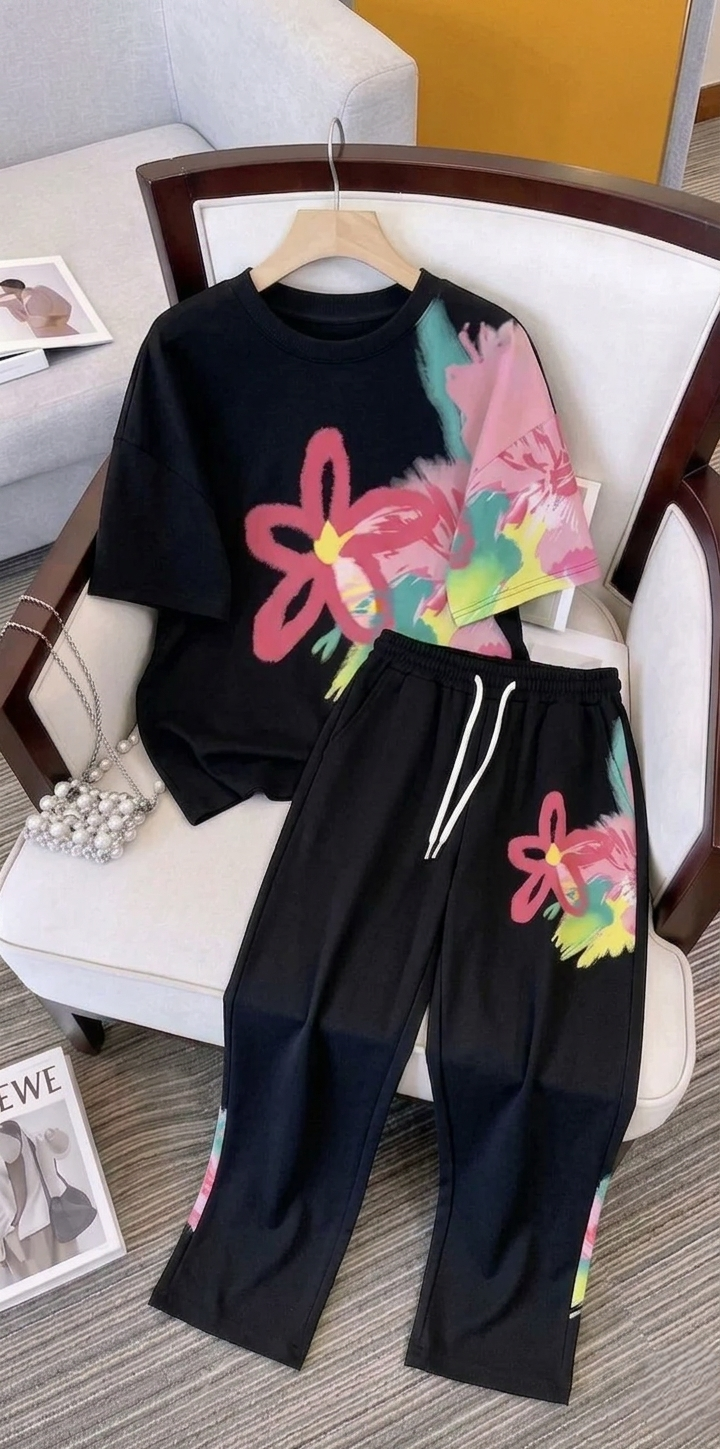 CH - 6053 - Floral Breeze Co-Ord Set | Saimwear