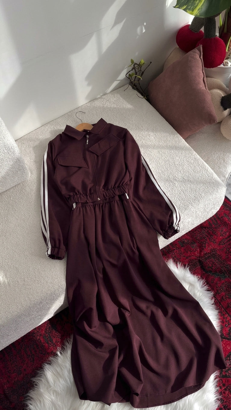 CH - 6159 - Chic Comfort 2 PC Dress | Saimwear