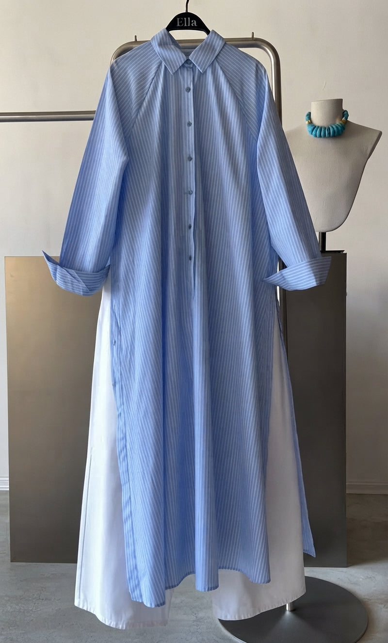 CH - 6127 - Skyline Striped Co-ord Set | Saimwear