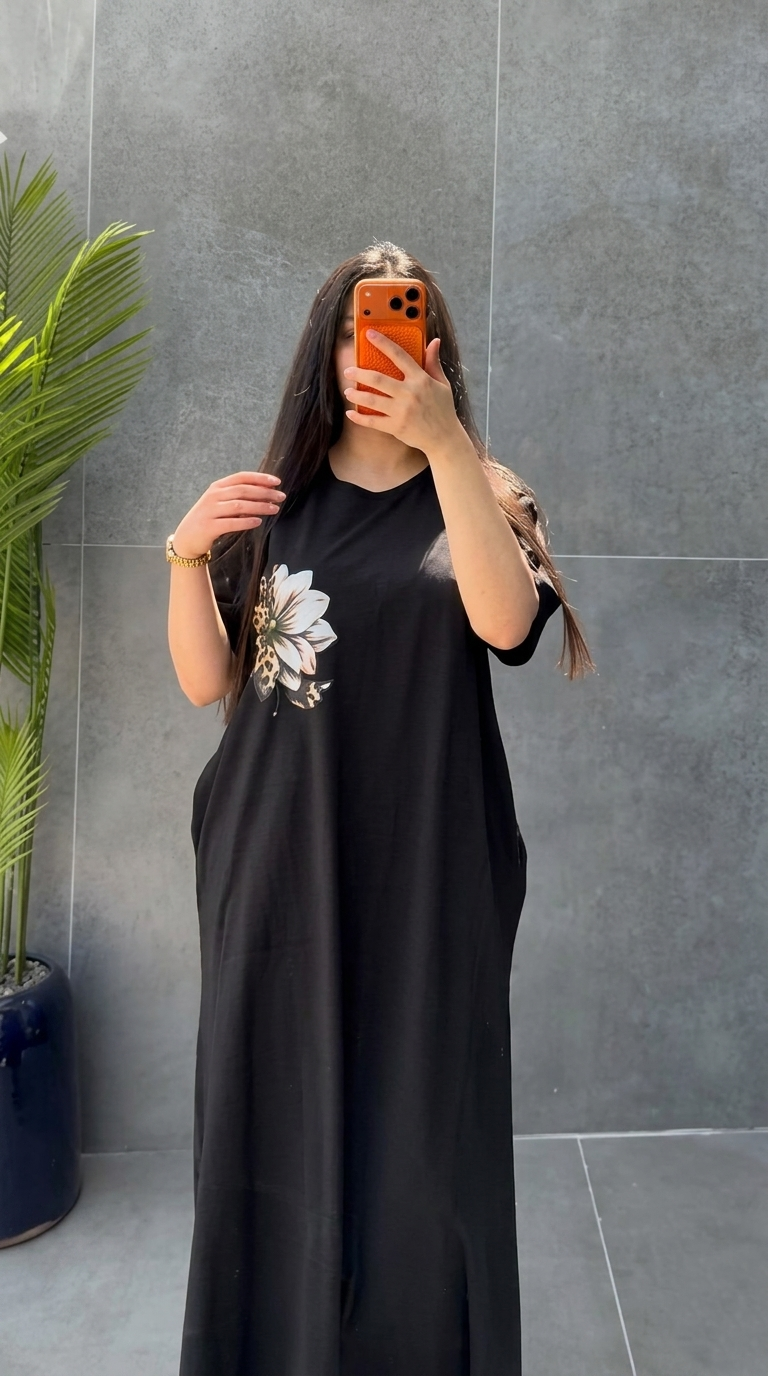 CH 6050 - Petal Glow Long Top | Saimwear