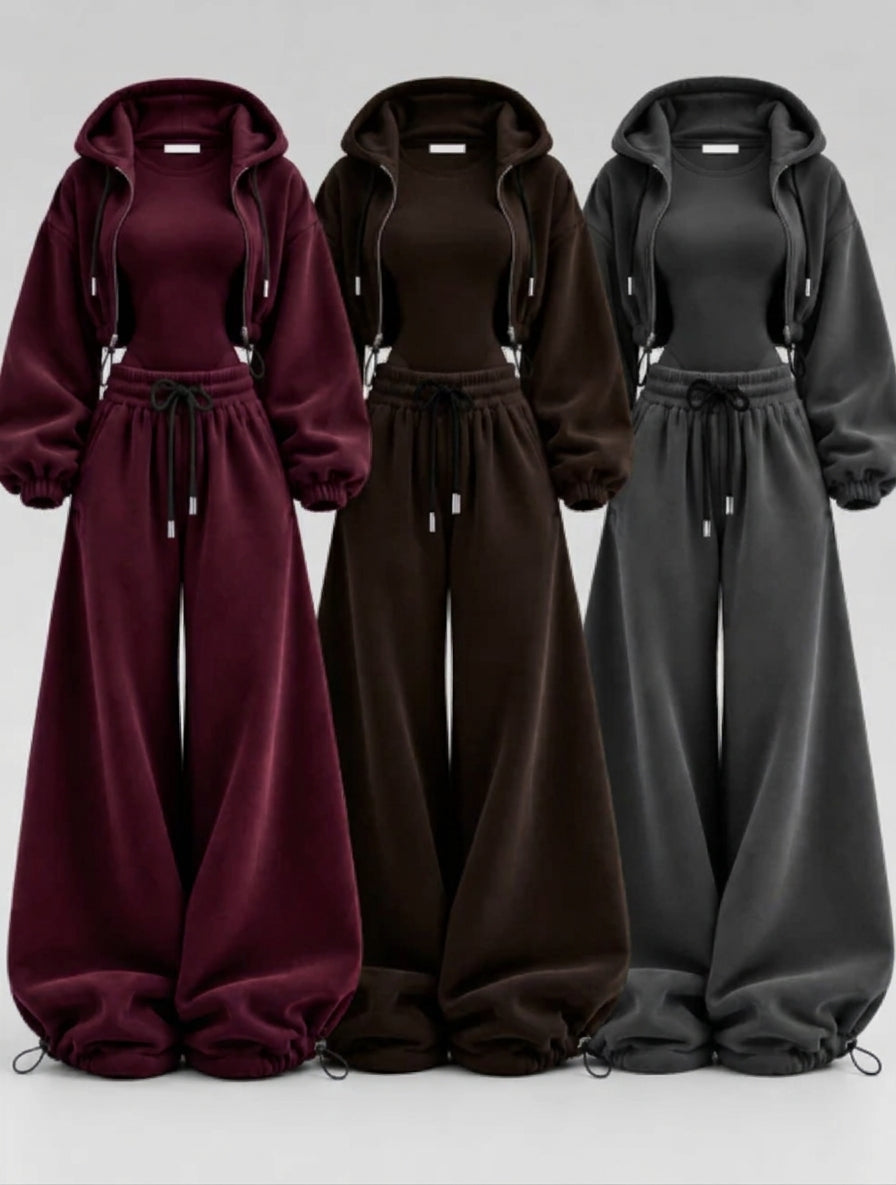 CH - 6157 - Urban Trio Fleece Co-Ord Set | Saimwear