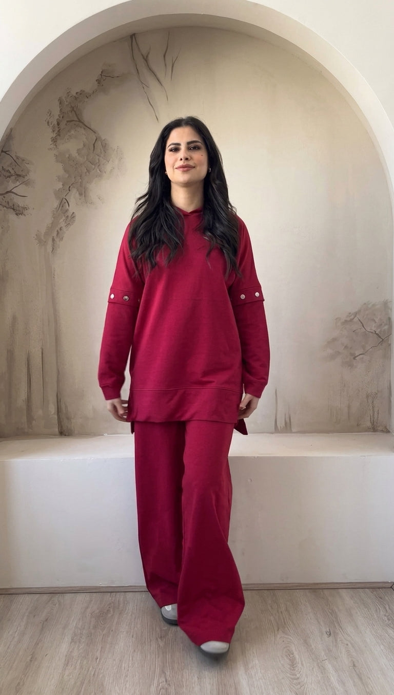 CH - 6161 - Urban Fleece Oversized Co-ord | Saimwear